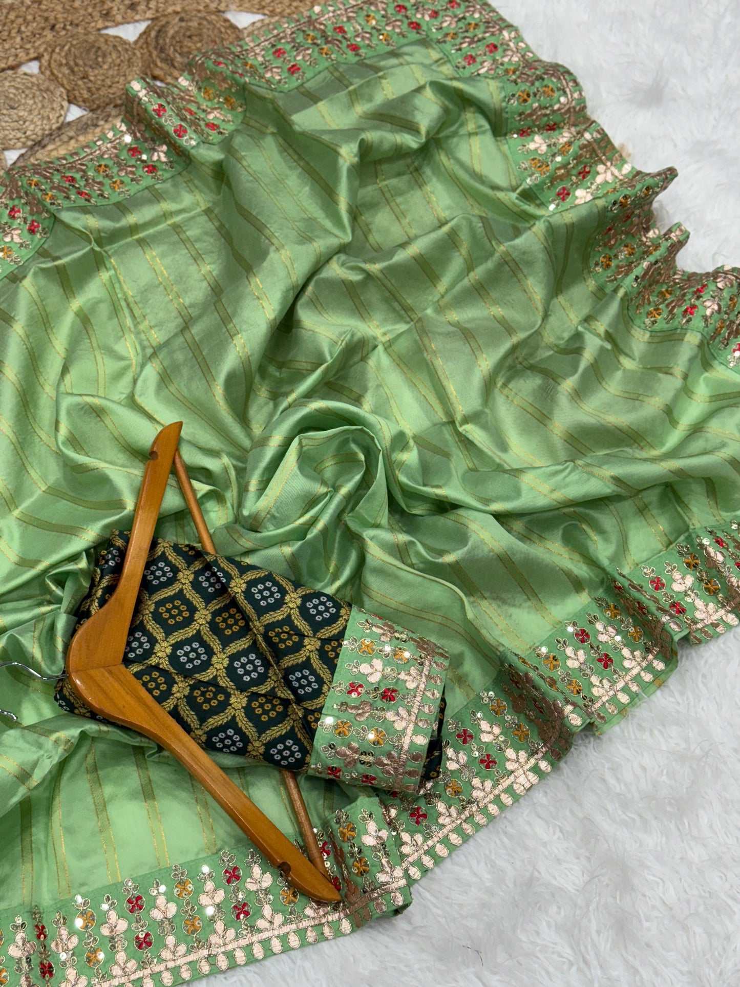 Premium Banarasi Silk with Rich Zari Weaving