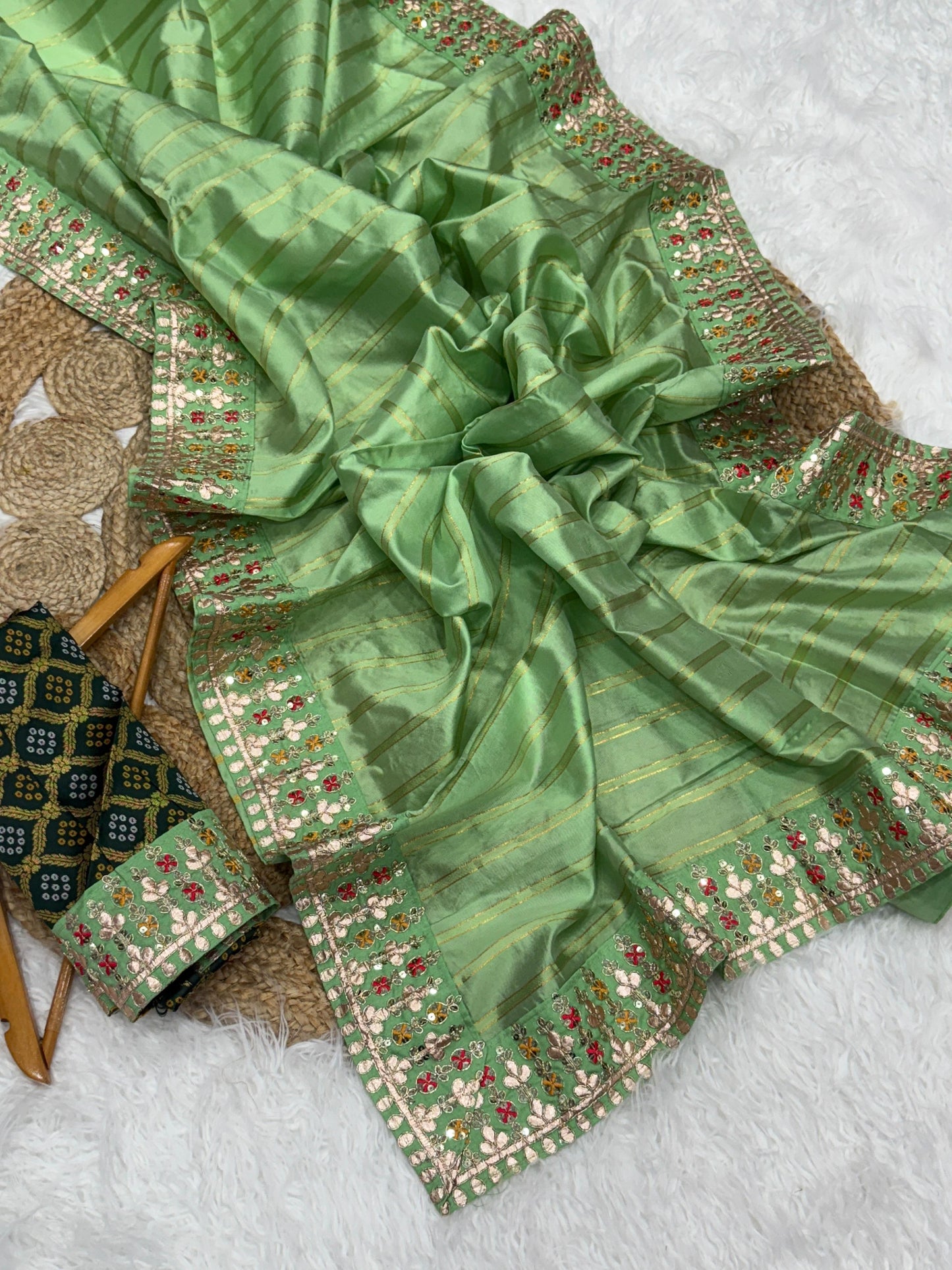 Premium Banarasi Silk with Rich Zari Weaving