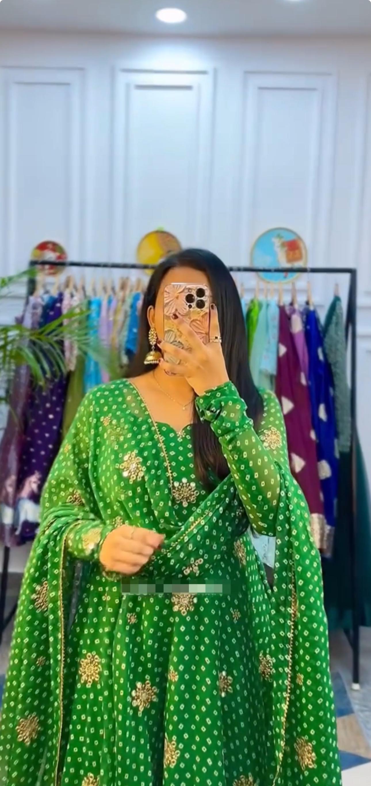 Launching Embroidered Gown with Beautiful Colors