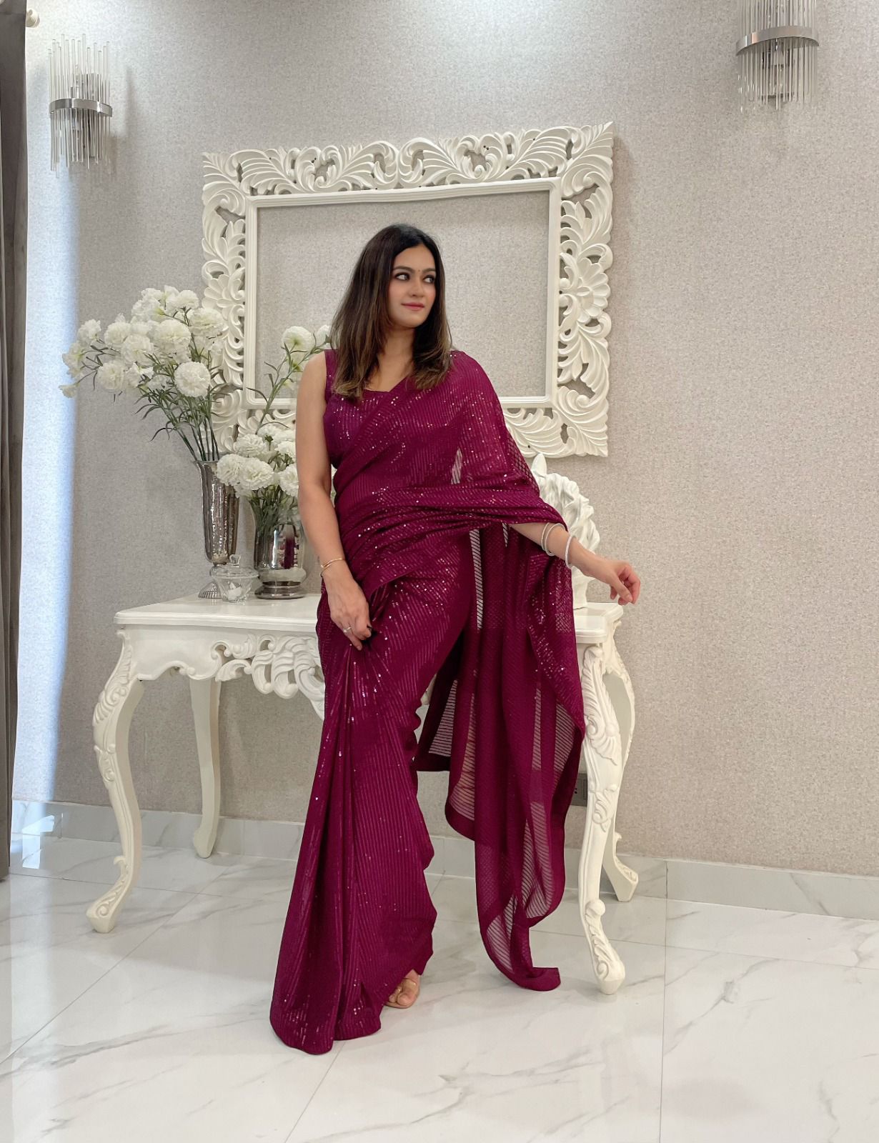 Beautiful Heavy Georgette Fabric