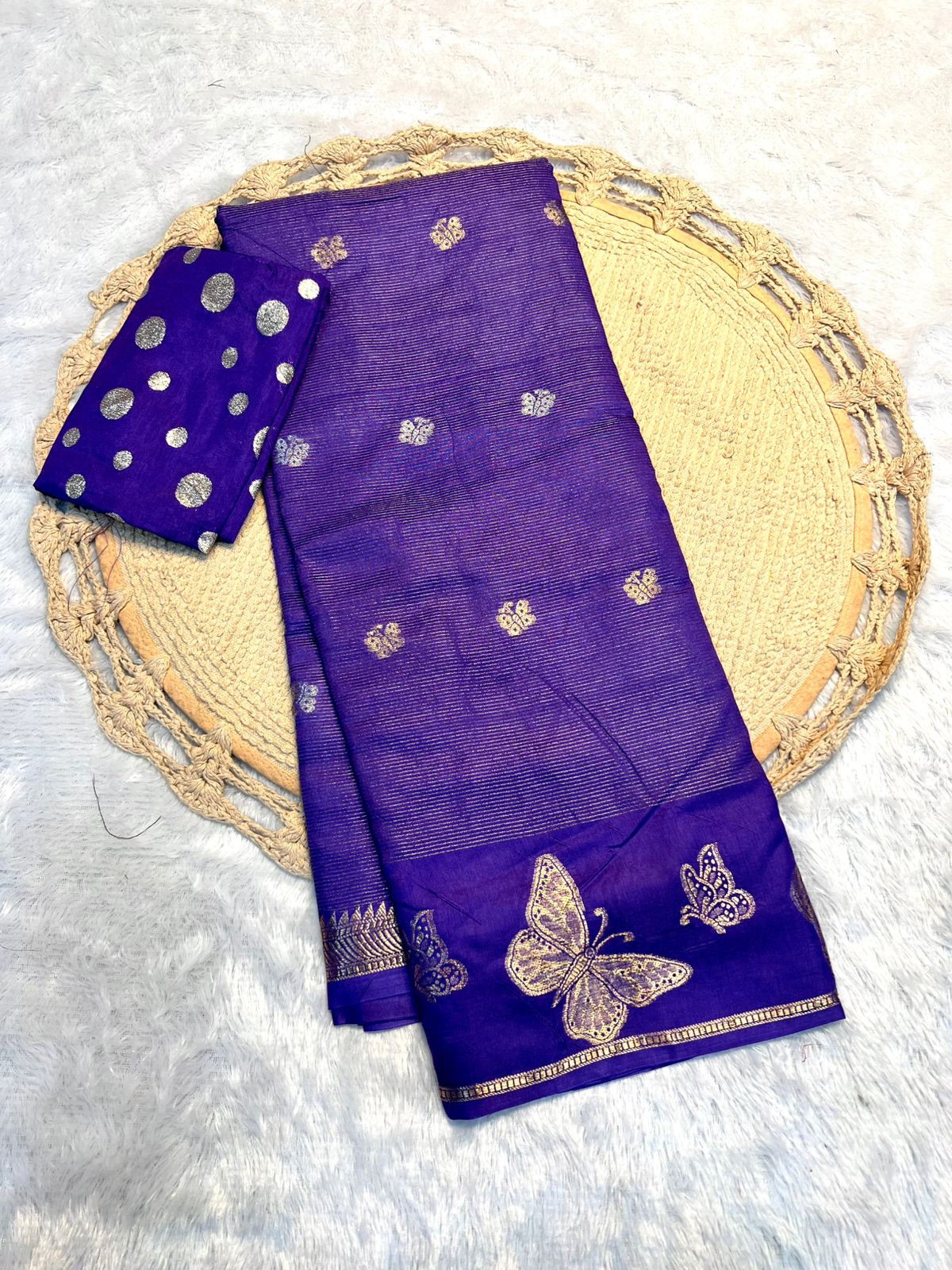 New Wedding Wear Pure Soft Viscose Crape Silk Zari Chit Palllu n Pichwari Border Fancy Designer Saree With Blouse