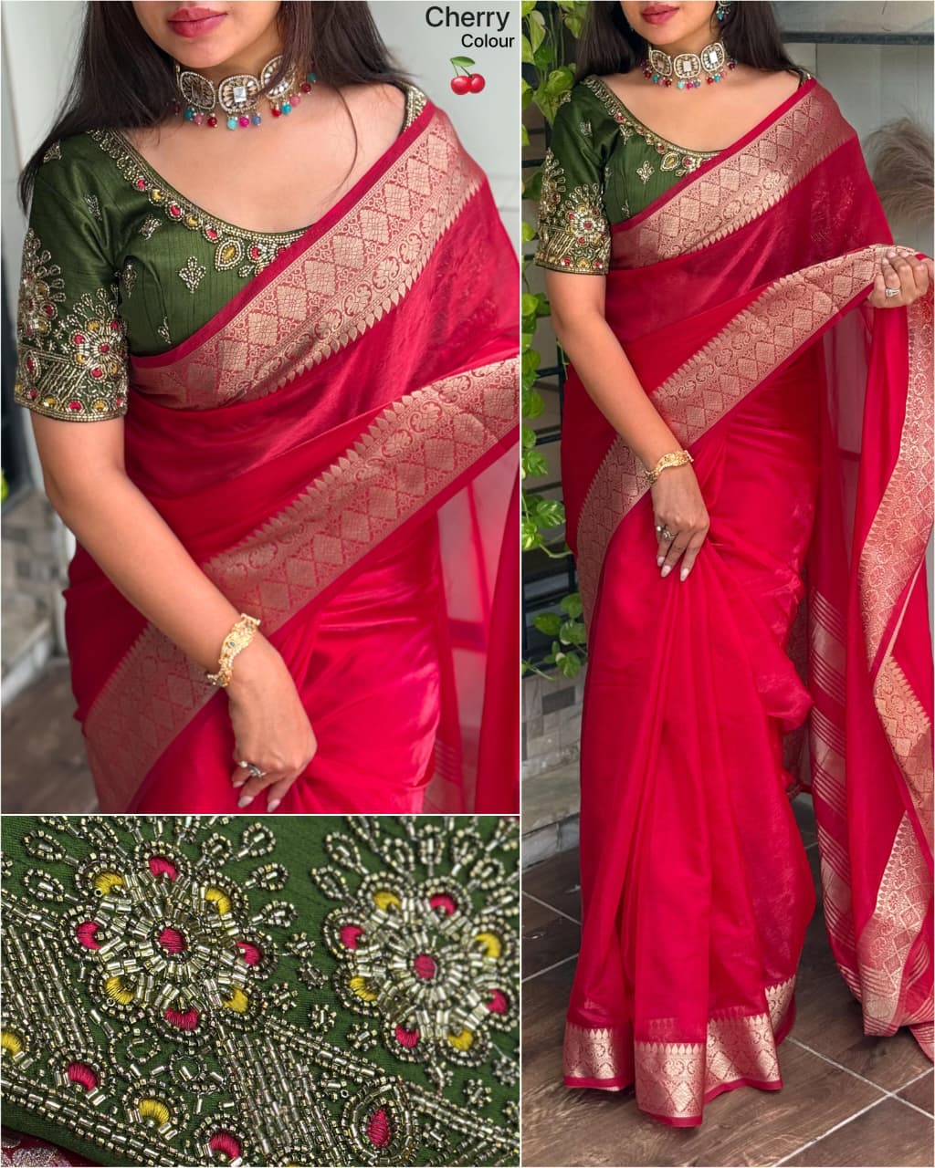 New Partywear Frandy Satin Silk zari jacqaurd weaving in full saree with chitt pallu Designer Saree With Blouse