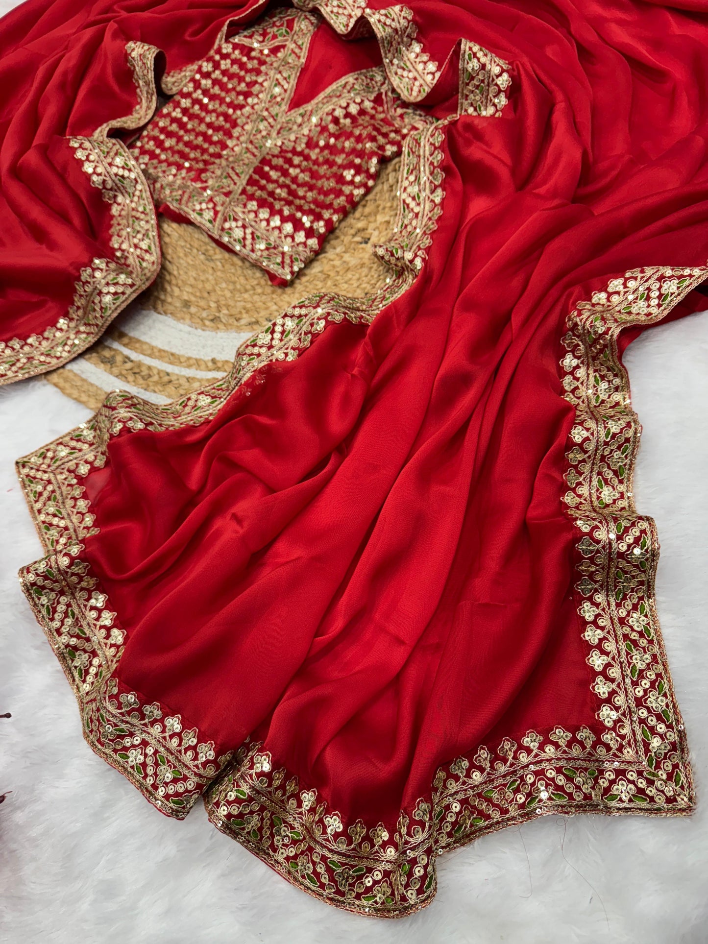 Be a festive ceremony or a family get-together, these stunning sequence saree are some great picks to amp up your personal style