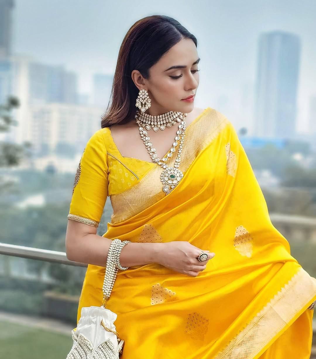 Premium Soft Lichi Silk Saree with Rich Pallu & Jacquard Work