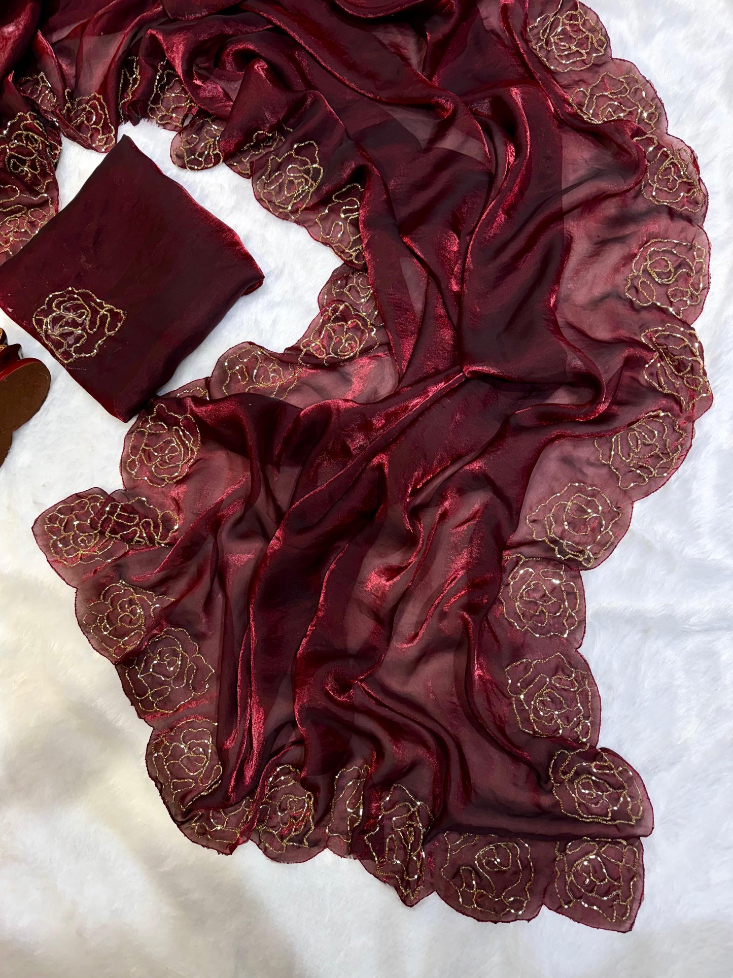 Supre Trending Handwork Designer Saree Collection