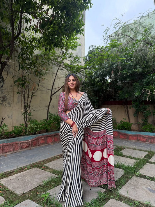 Lagdi Pure Soft Gajji Silk Saree – Premium Semi Gajji Heavy Fabric