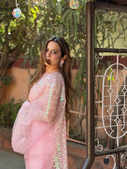 Luxury Look Sequins Work Saree with Premium Finish