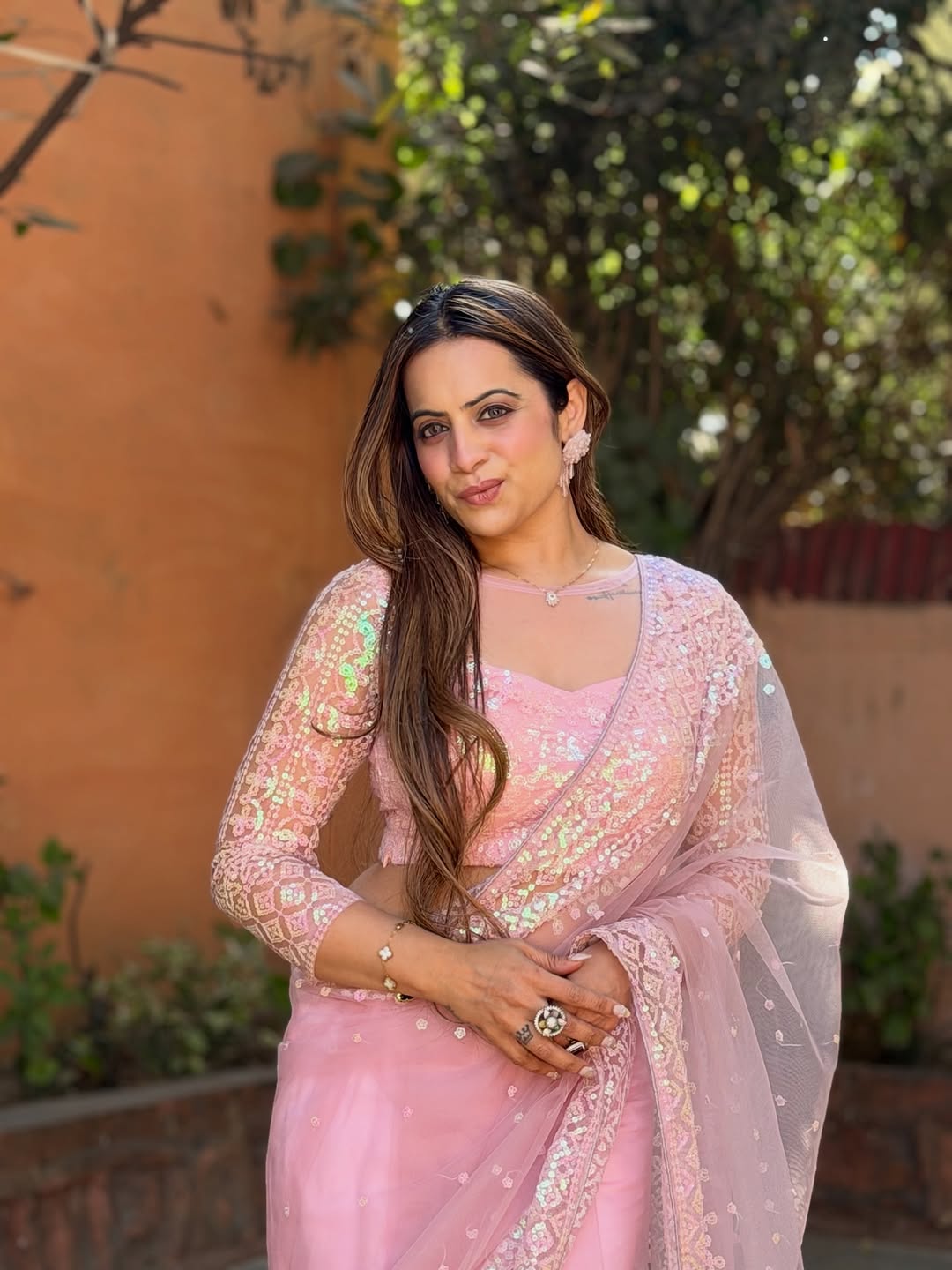 Luxury Look Sequins Work Saree with Premium Finish