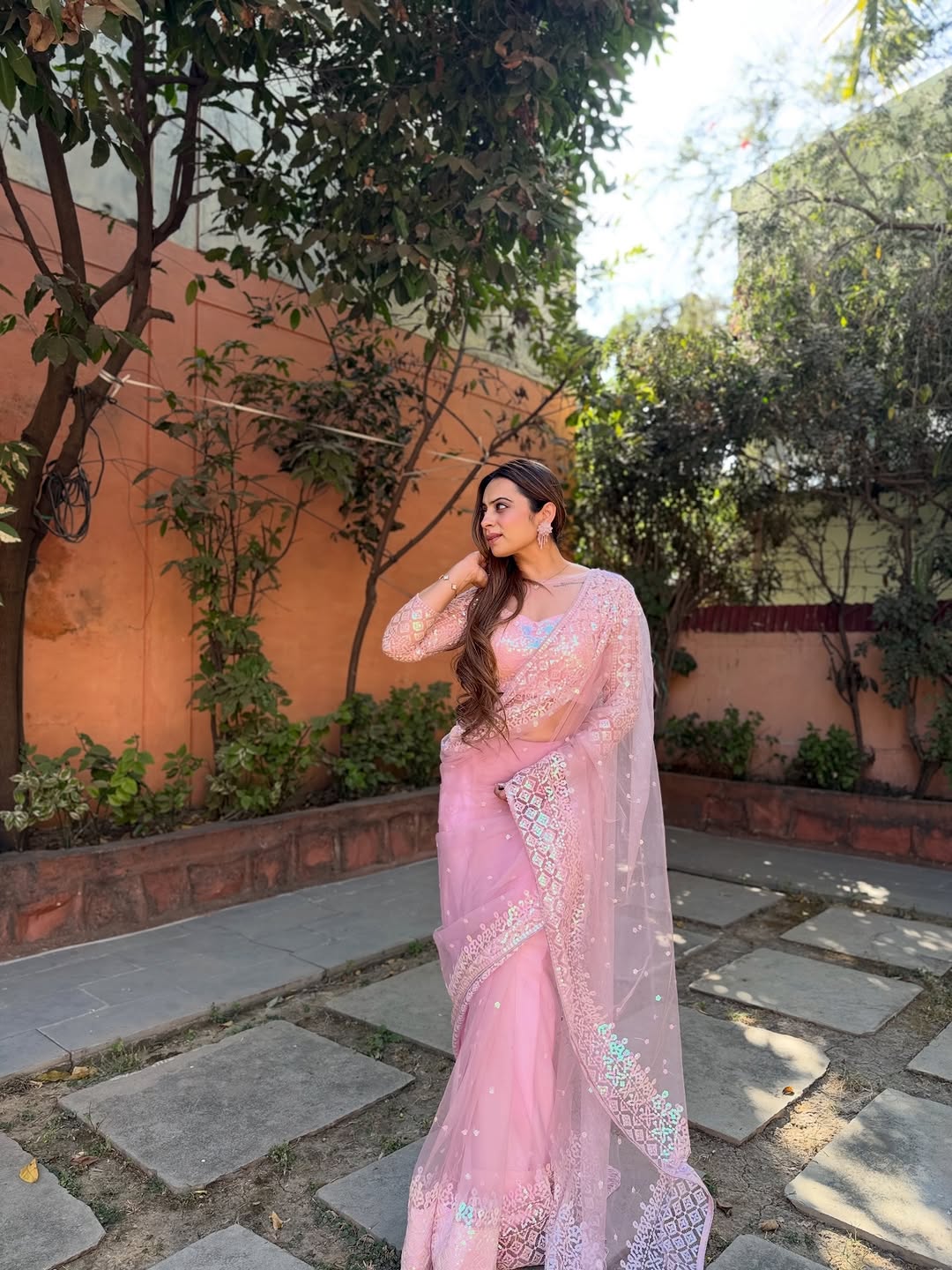 Luxury Look Sequins Work Saree with Premium Finish