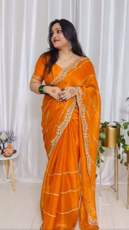 Premium Zimmy Choo Saree with Handwork