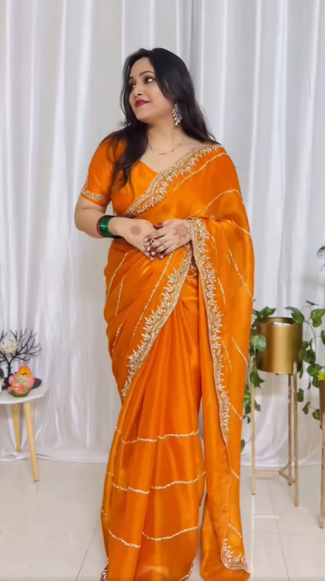 Premium Zimmy Choo Saree with Handwork