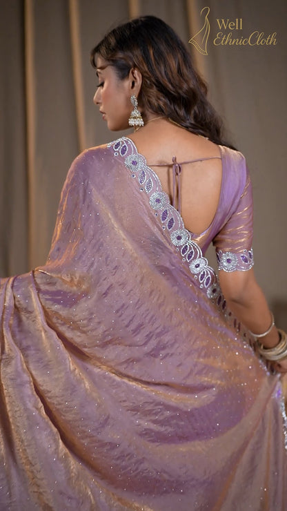 Premium Soft Frendy Silk Saree with Elegant Jarkhan Work
