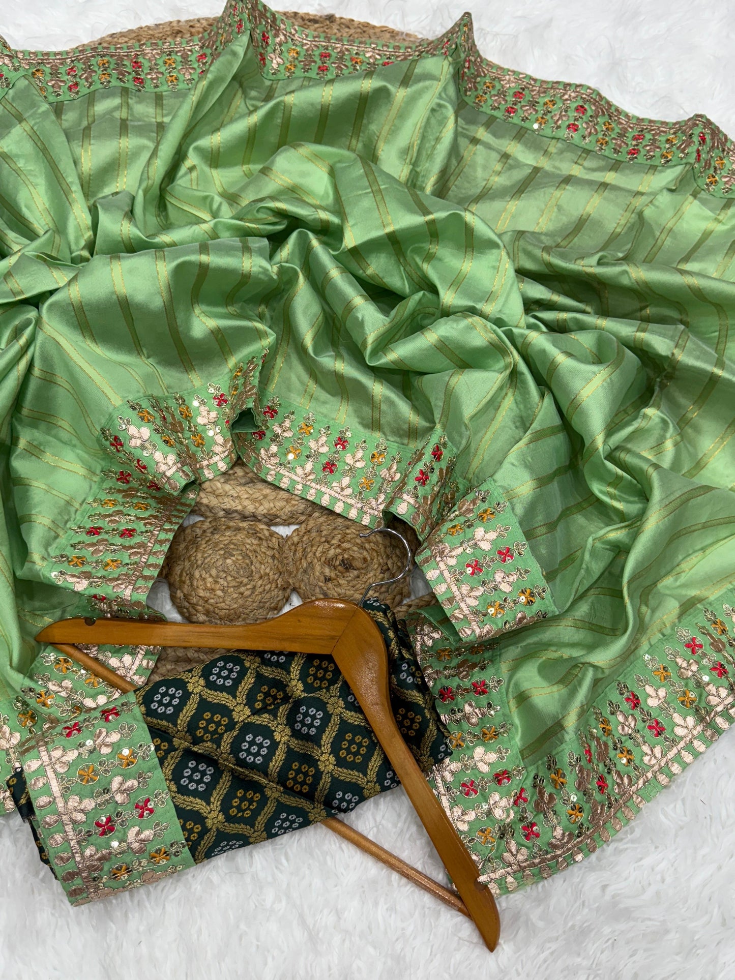 Premium Banarasi Silk with Rich Zari Weaving