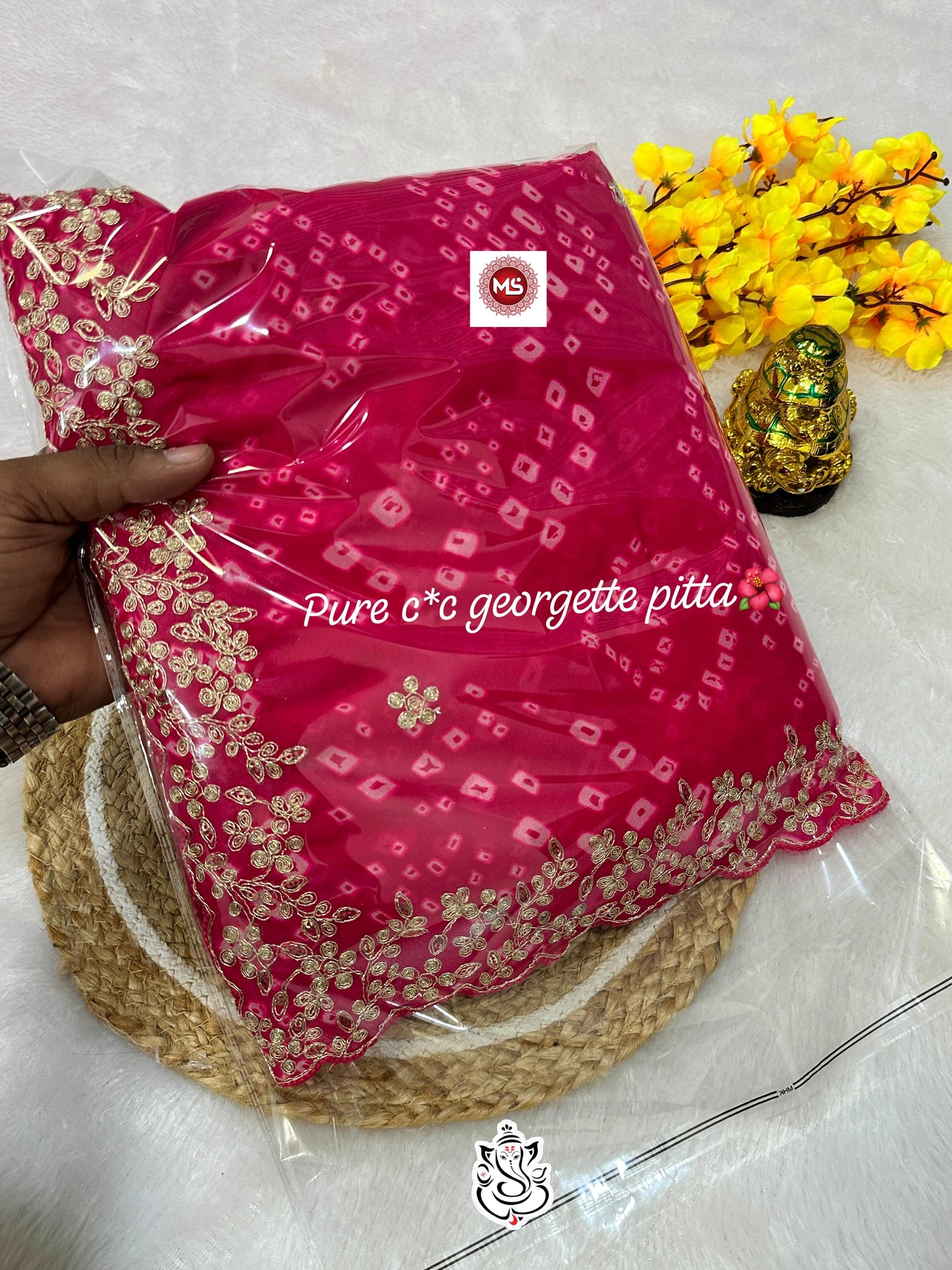 C By C  Special Bhandhini Pattern Sarees..