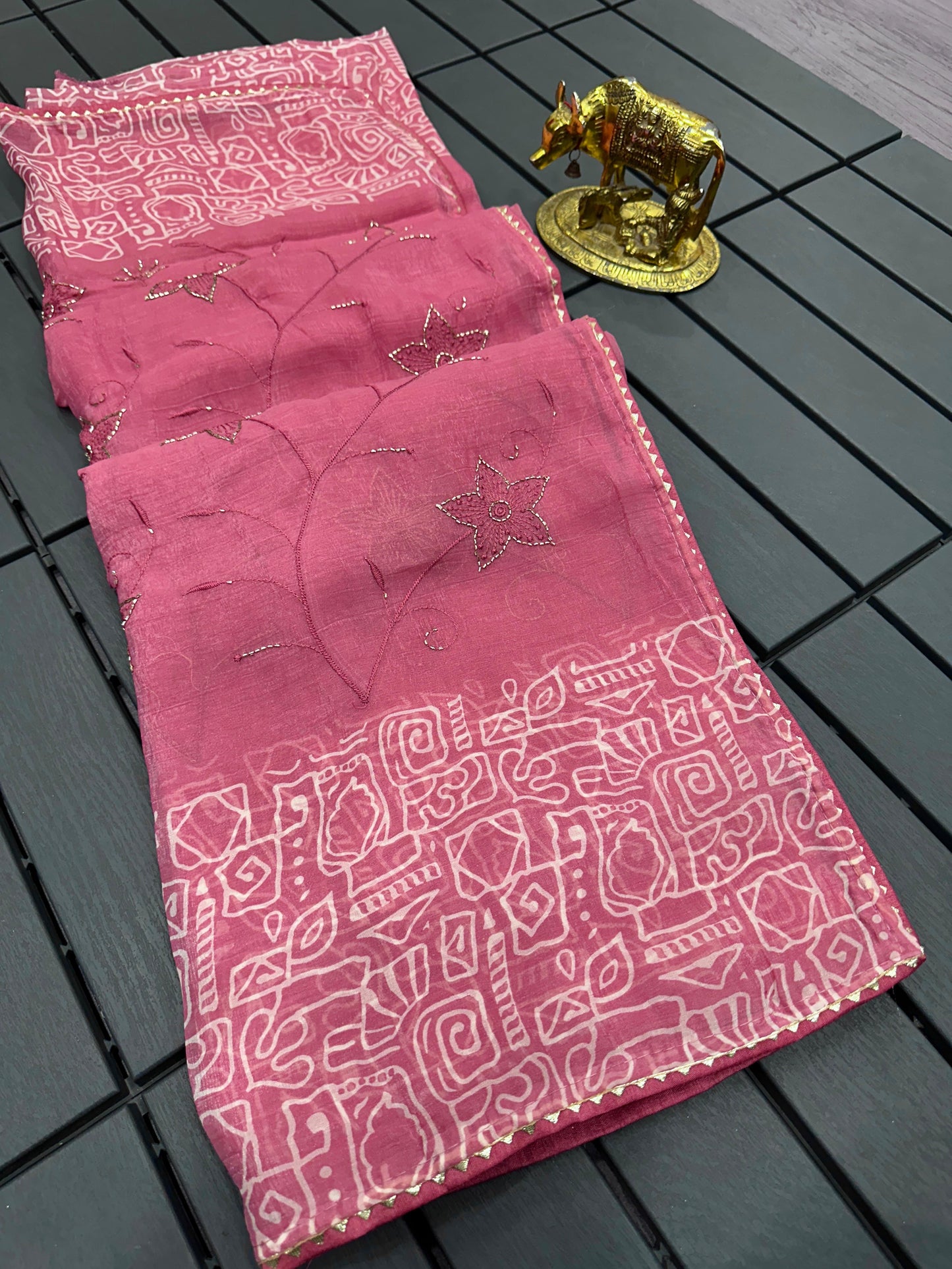 Luxury Beautiful Fandy silk  Saree Special upcoming festival Unique Bils work