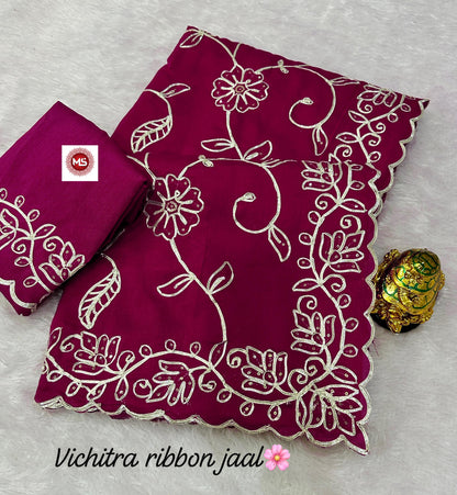 pure blooming VICHITRA silk