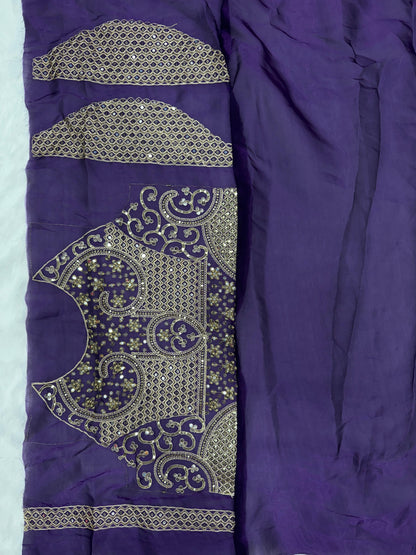 Soft Jimmi Chuu Fabric Bollywood celebrity sequence saree