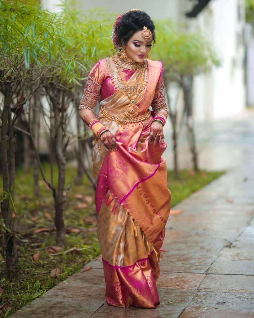 SOFT LICHI SILK CLOTH EXCLUSIVE JACQUARD BORDER