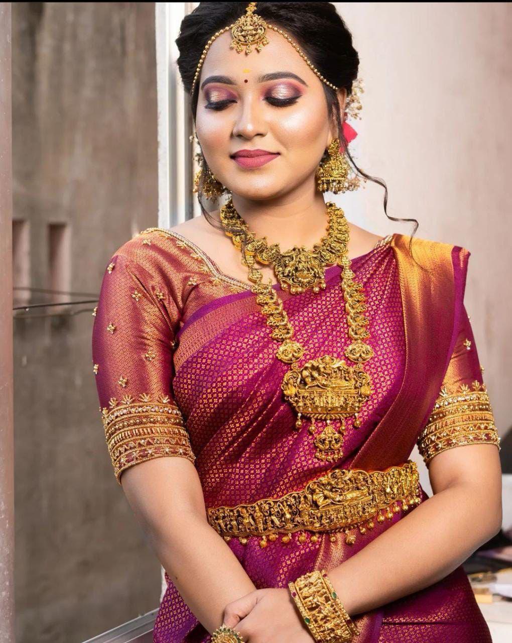 SOFT LICHI SILK CLOTH BEAUTIFUL RICH PALLU