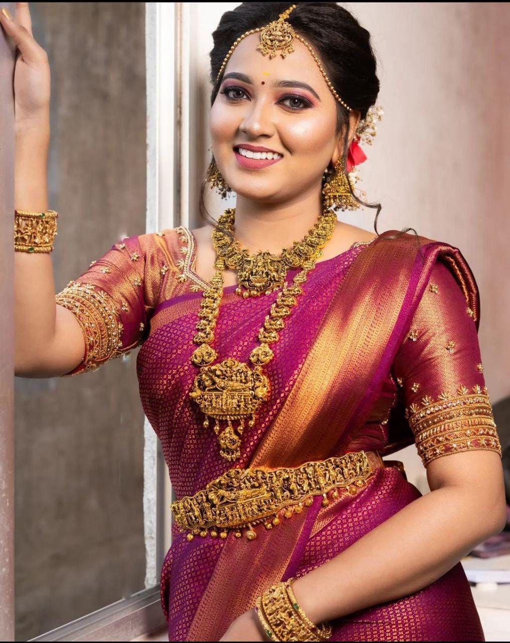 SOFT LICHI SILK CLOTH BEAUTIFUL RICH PALLU