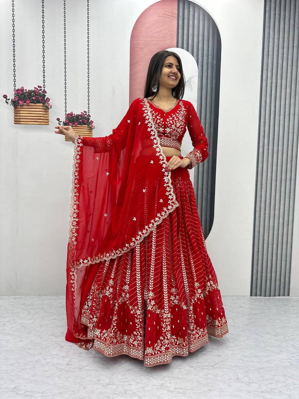 Launching Embroidered Lehenga Choli