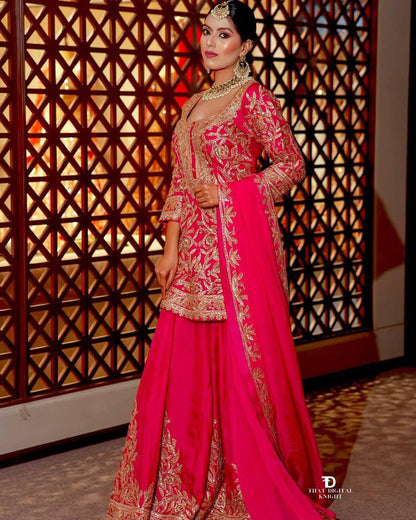 Designer Party Top Sharara & Dupatta Set