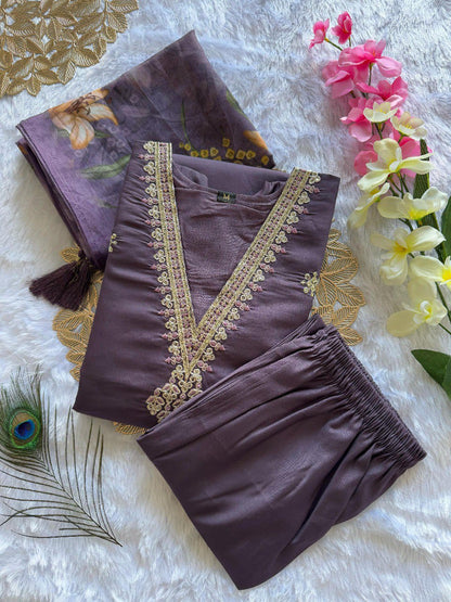 FULLY STITCHED ETHNIC SET  WITH DUPATTA  SET