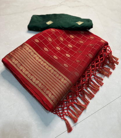 PURE  VIEWING JARI BUTTA ALL OVER IN SAREE