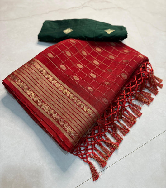 PURE  VIEWING JARI BUTTA ALL OVER IN SAREE
