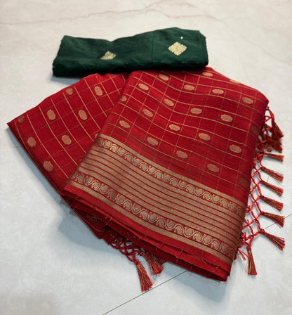 PURE  VIEWING JARI BUTTA ALL OVER IN SAREE