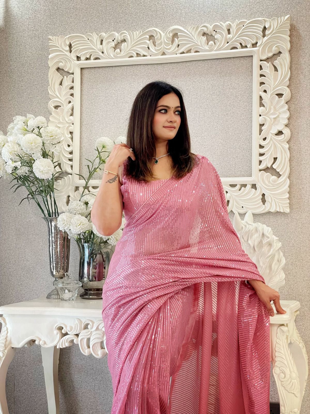 Beautiful  Heavy Georgette Fabric
