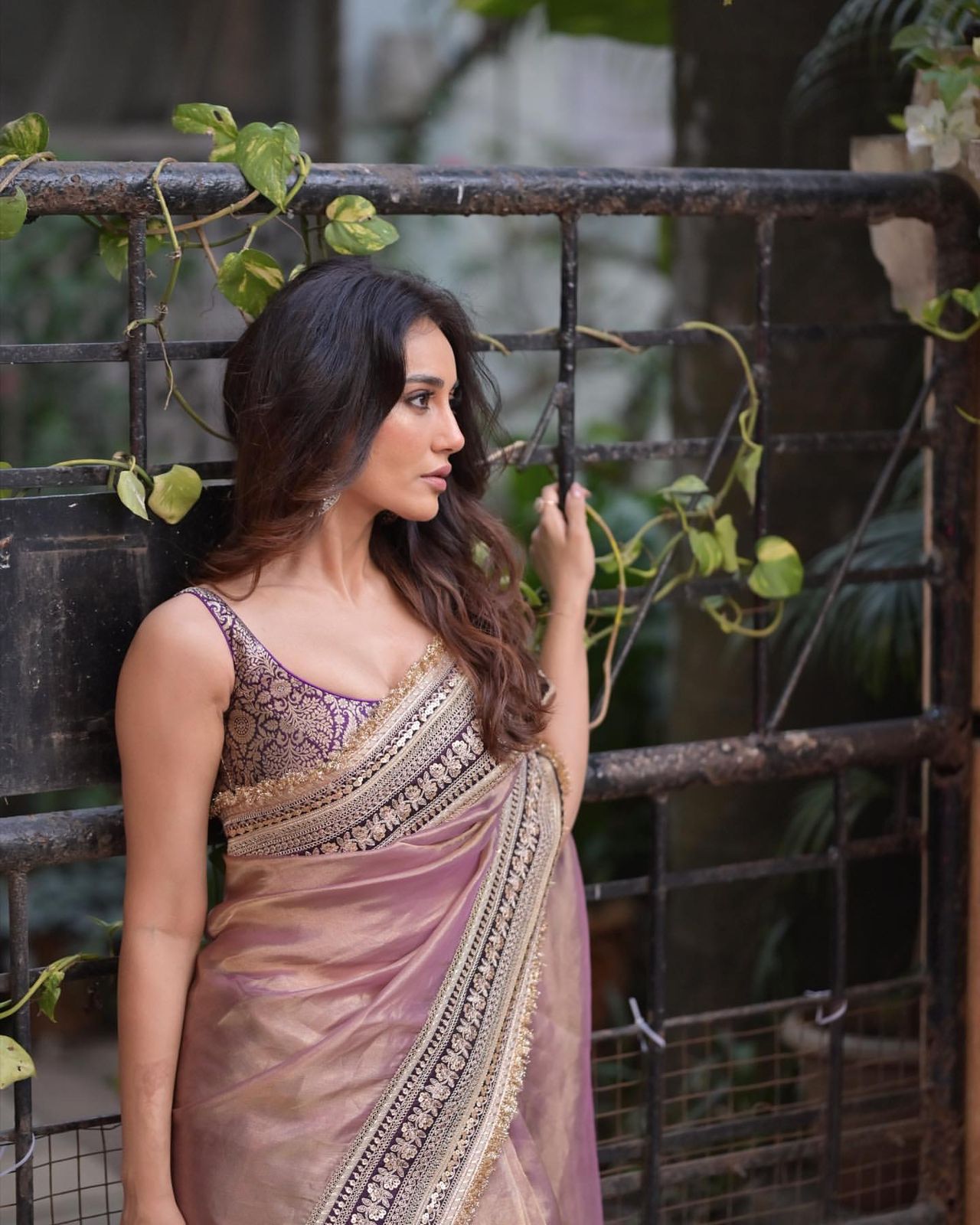 Beautiful Sequance and Dori Embroidery work with Fancy lace border