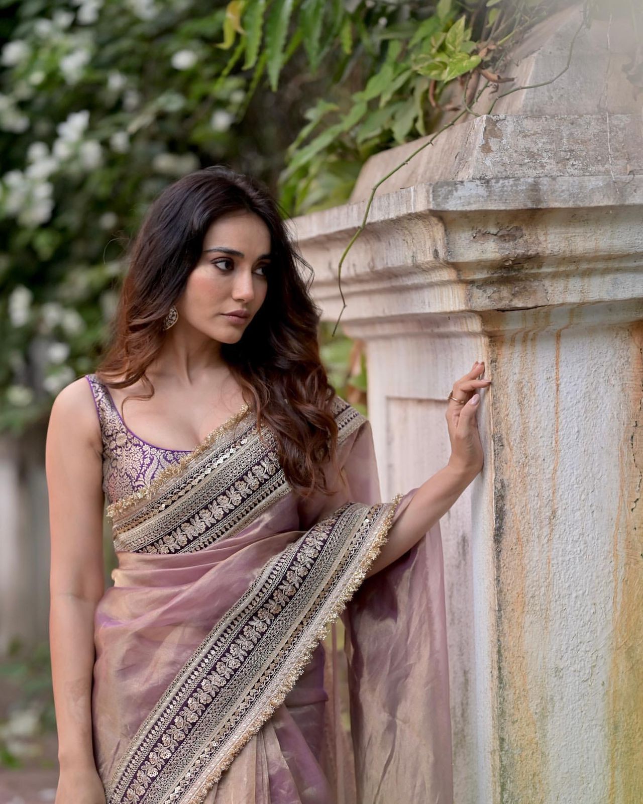 Beautiful Sequance and Dori Embroidery work with Fancy lace border