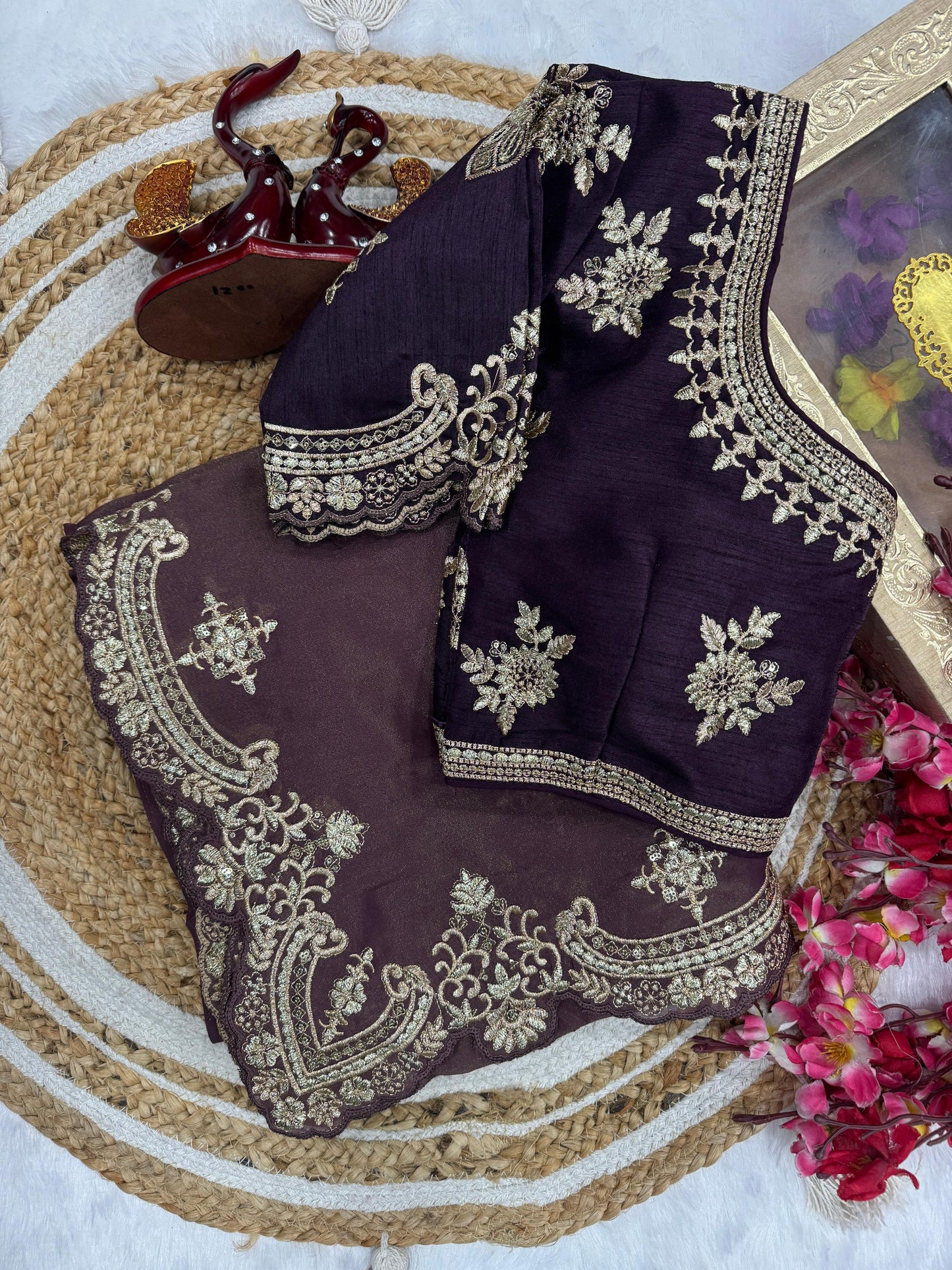 FOR THIS UPCOMING FESTIVAL AND WEDDING SEASON, DESIGNER SAREE COLLECTION BY NICE CREATION