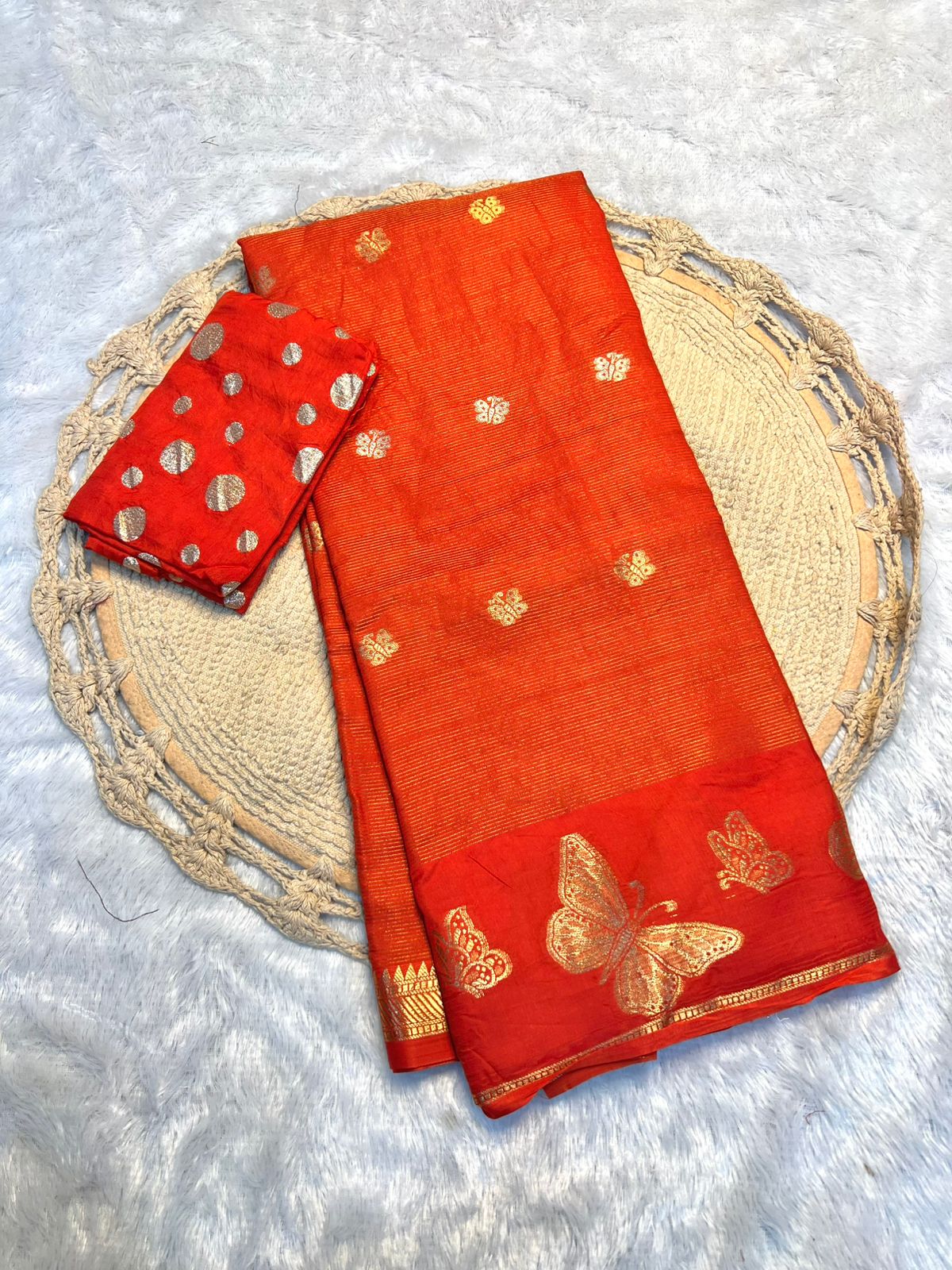 New Wedding Wear Pure Soft Viscose Crape Silk Zari Chit Palllu n Pichwari Border Fancy Designer Saree With Blouse