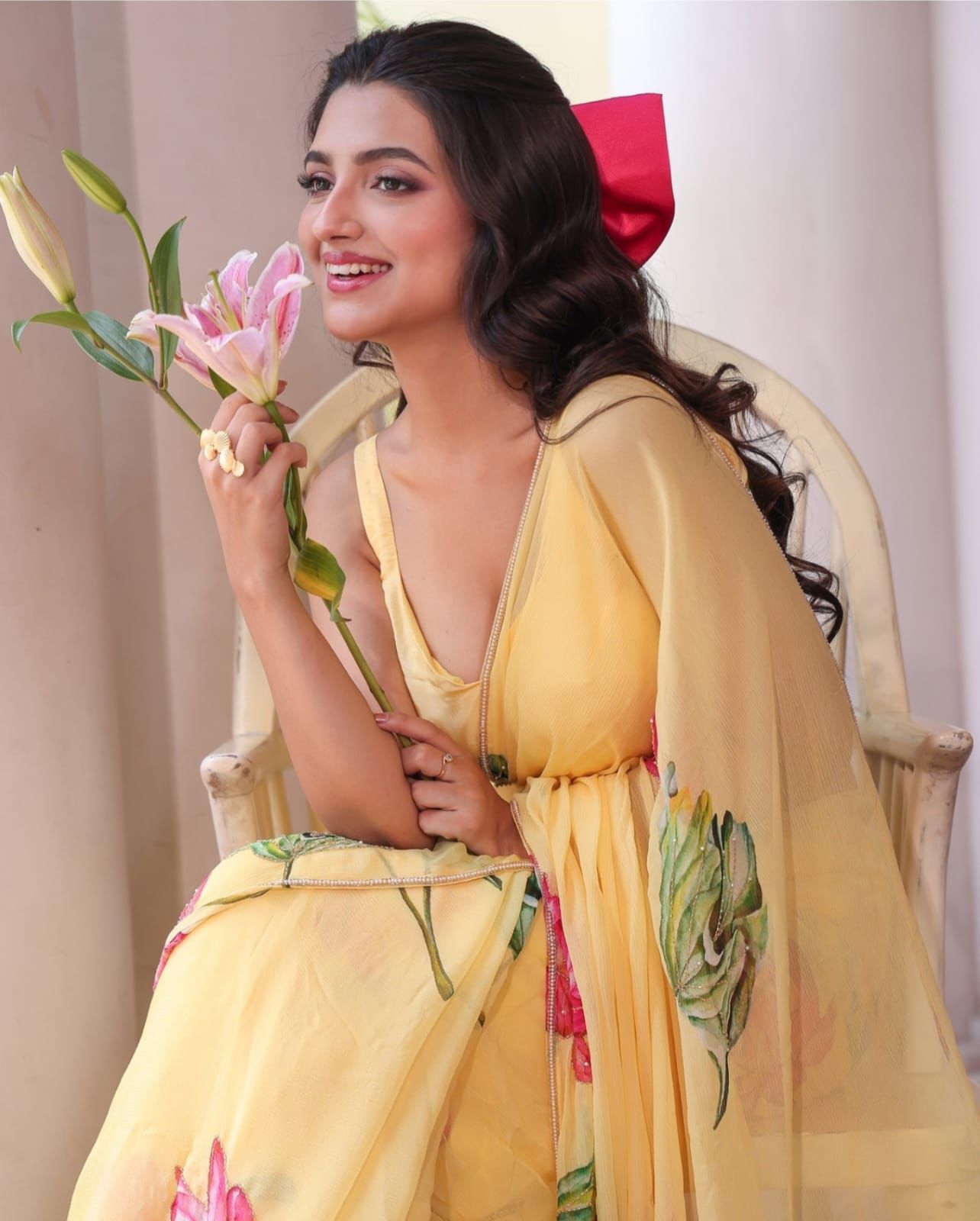 Elegant New Festive Wear Pure TABI ORGANZA Designer Print n Weaving Saree For Women
