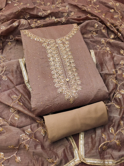 Top modal butti bottom inner heavy crep dupatta