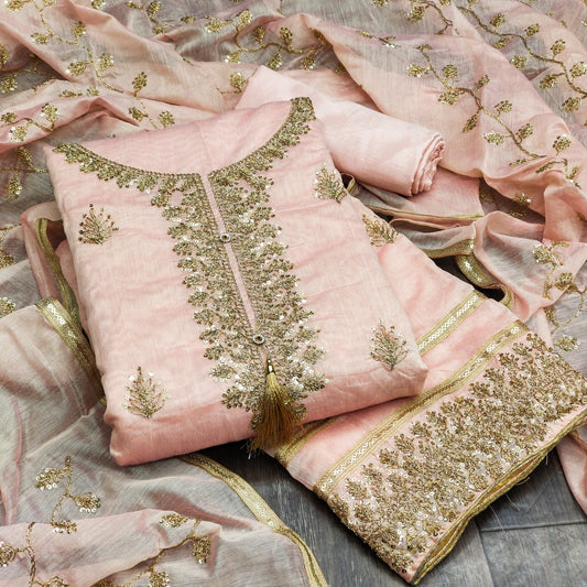 Top modal butti bottom inner heavy crep dupatta