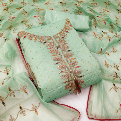 Top modal butti bottom inner heavy crep dupatta