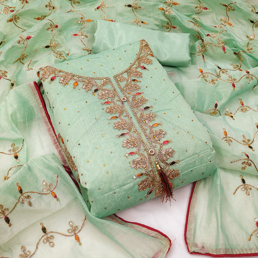 Top modal butti bottom inner heavy crep dupatta