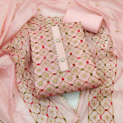 Top modal butti bottom inner heavy crep dupatta
