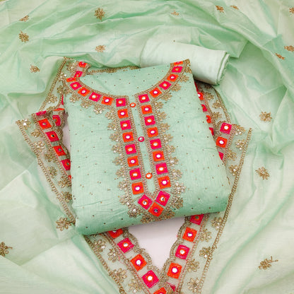 Top modal butti bottom inner heavy crep dupatta