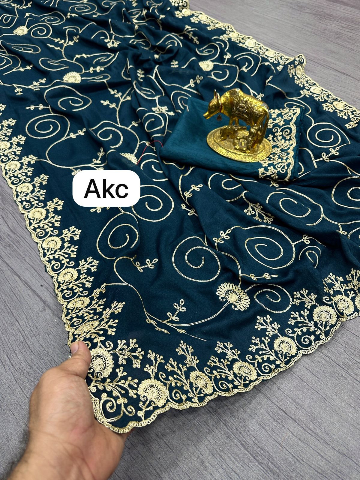 Presenting The Pure Star  Georgette Saree With Luxury Shining  Saree