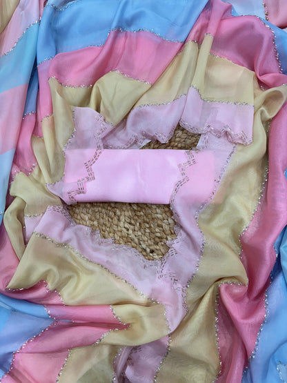 SUPER DEMANDING JARKHAN DIAMOND SAREE COLLECTION BY WELL ETHNIC CLOTH