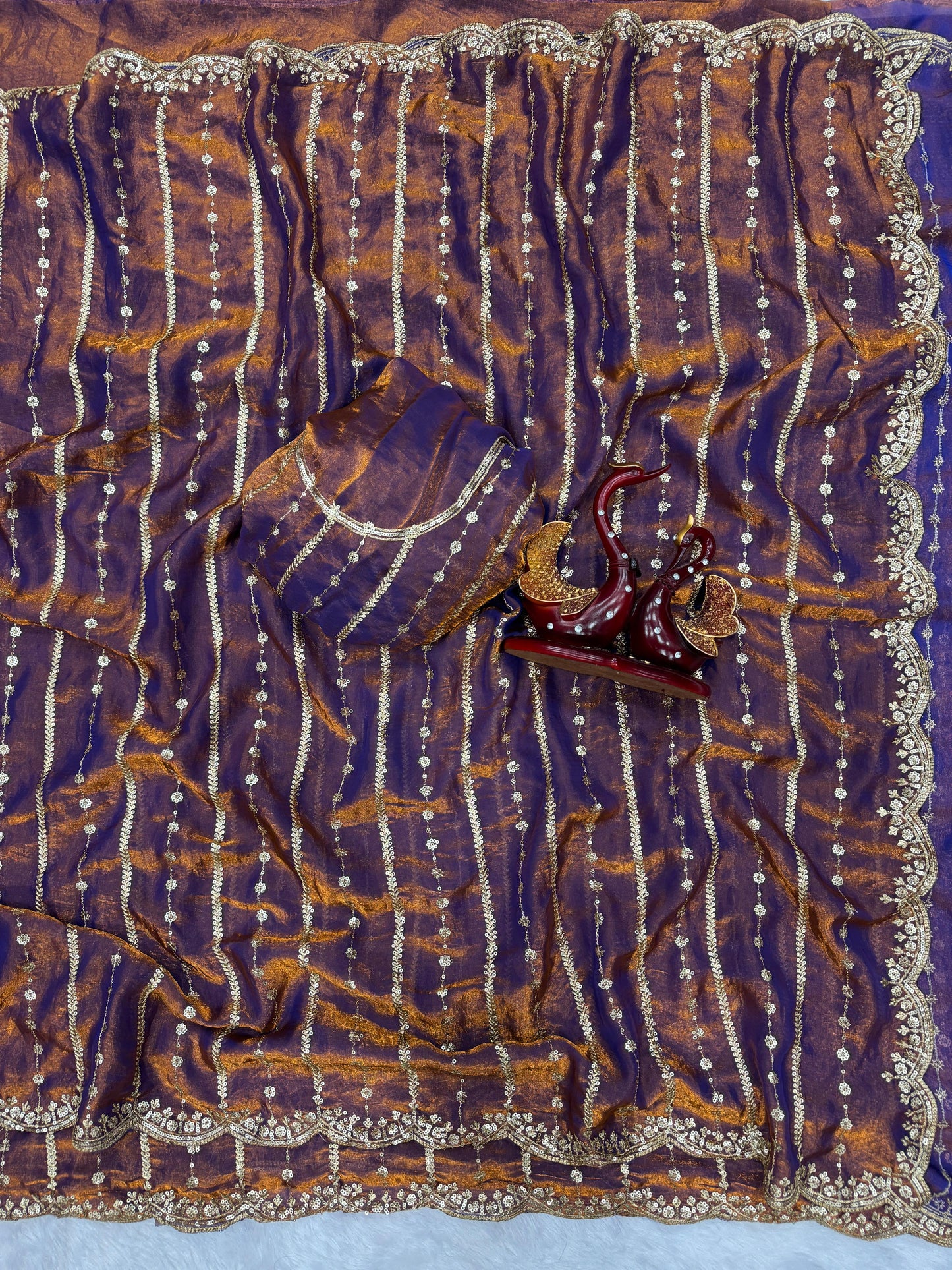 😍Be a festive ceremony or a family get-together, these stunning sequence saree are some great picks to  amp up your personal style