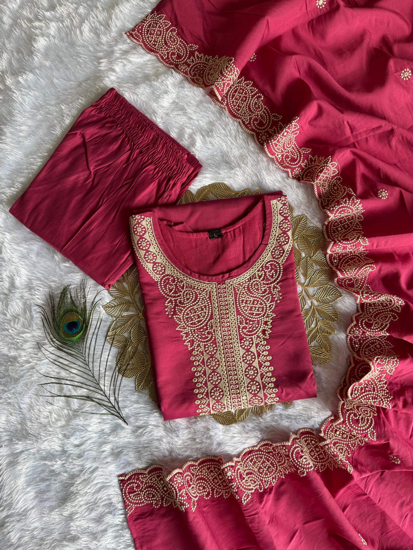 New Designers Kurti Pent Dupatta Set