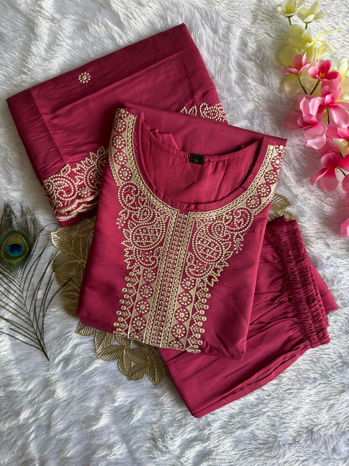 New Designers Kurti Pent Dupatta Set