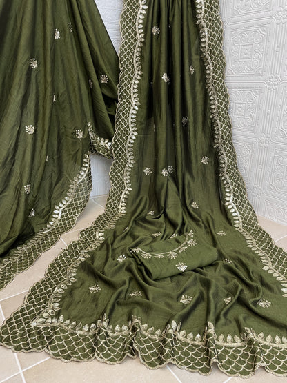 Pure BLOOMING soft VICHITRA SILK sarees