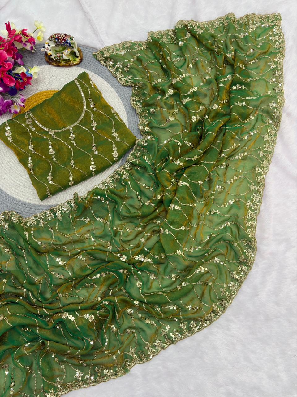 NC Mose Wear Heavy Saree