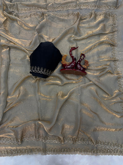 Original Jarkhan Diamond Work in Saree